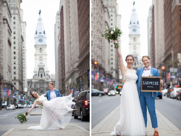 Philadelphia elopement broad street city hall