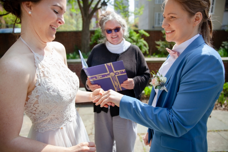 Philadelphia old city garden elopement ceremony-4