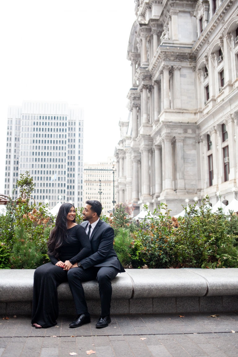 Philadelphia City Hall Engagement Photos