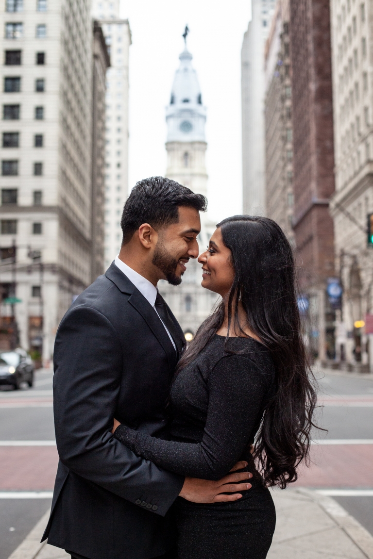 Philadelphia City Hall Engagement Photos
