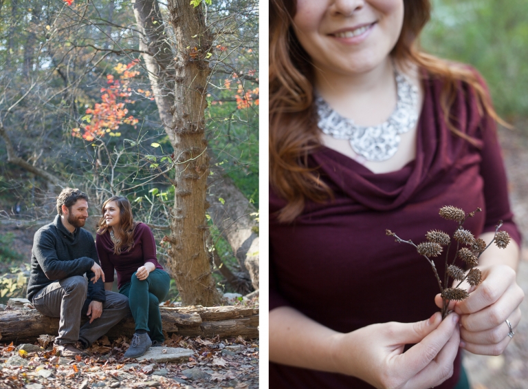 Fall Wissahickon Philly Engagement