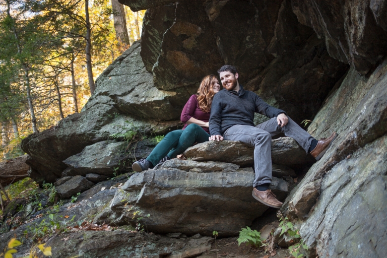 Fall Wissahickon Philly Engagement