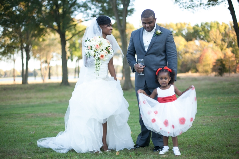 Pen Ryn Fall Wedding Family Portrait