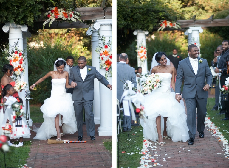 Pen Ryn Fall Wedding Ceremony